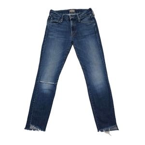Mother The Looker Ankle Step Fray jeans Can’t Leave It Alone 24 Waist 26
